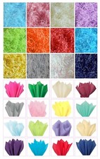 TISSUE PAPER SHEETS ACID FREE or RECYCLABLE HAMPER FILLER SHREDDED ~ PICK AMOUNT