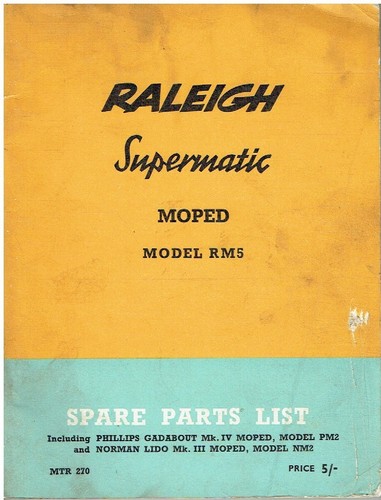 Raleigh supermatic moped model - supermatic,