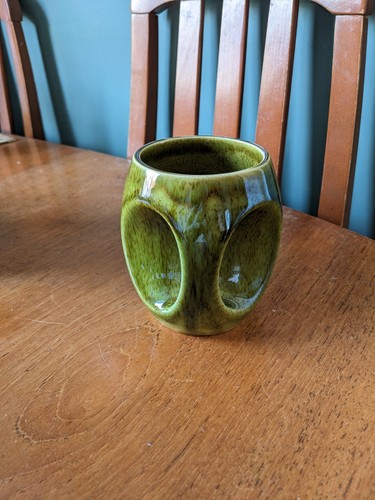 Holkham pottery owl eye - owl, mug