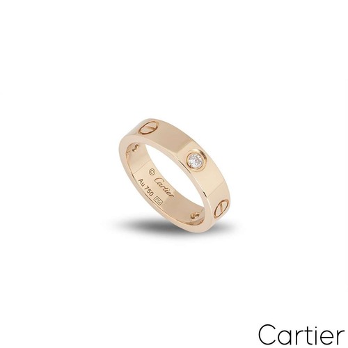 Cartier rose gold half - gold, diamond