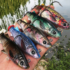 5PCS Soft Rubber Fishing Lure 8cm/13cm FishBait Jig Bass Paddle Tail 8.2-26.7g