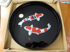 Koi Carp Art Lacquer Tray