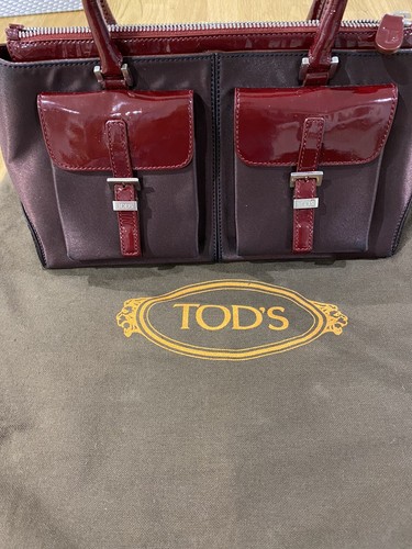 Tod burgundy top handle - tod’s,