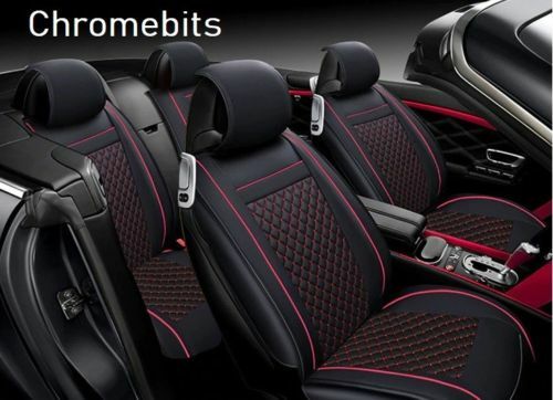 Premium black red leather - premium,