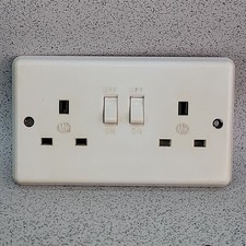 MK Double Switched Socket