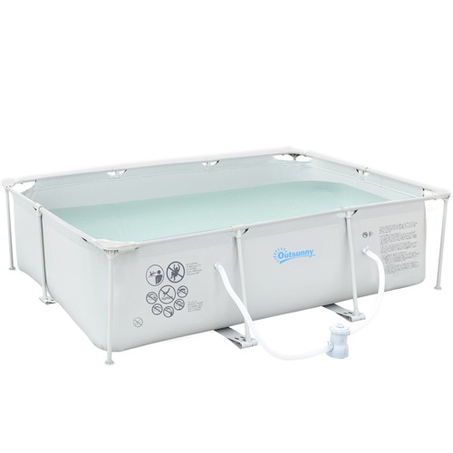 Outsunny steel frame swimming - outsunny,