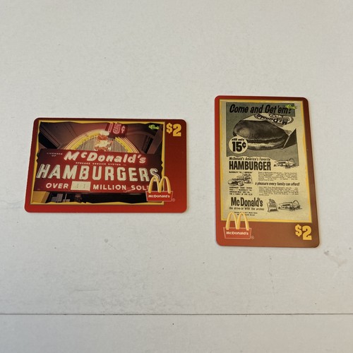1996 mcdonald phone cards - phone,