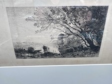 Antique  Teyssonnières “Vapeurs matinales à Mortefontaine” After Corot  1873-