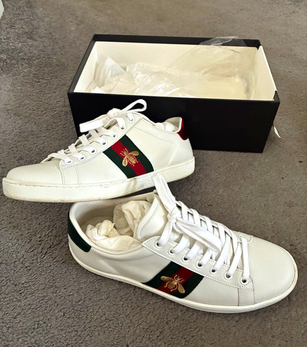 Gucci ace white low top - gucci,