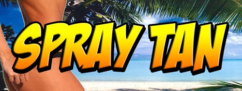 Spray tan decal sticker - spray,