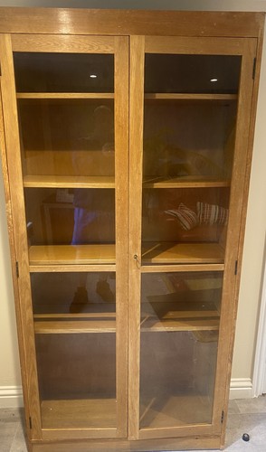 6ft 3ft solid oak bookcase - 6ft,
