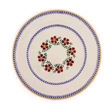 Nicholas Mosse Pottery Large Plate in Old Rose design. 27.5cm
