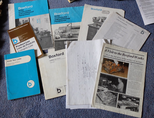 Boxford lathe manuals