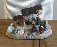 1999 Gemmy Narrated Nativity Scene/Christmas Story Lights Sound Rare Vintage