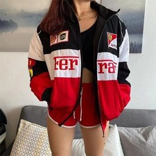 Unisex Adults Ferrari Racing Jacket Vintage Style F1 Ferrari Jacket Mens Coat