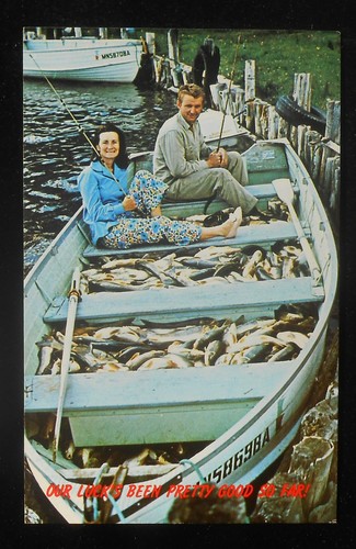 1970s boat filled with - filled, dead
