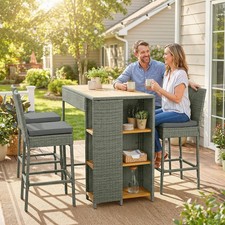 Outsunny Outdoor Bar Set, 3