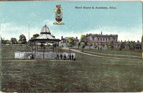 Postcard bandstand and - of,