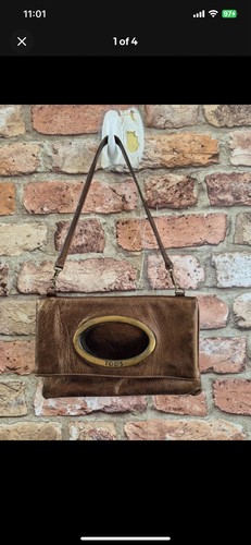 Ladies bronze tod clutch bag - ladies, tod's