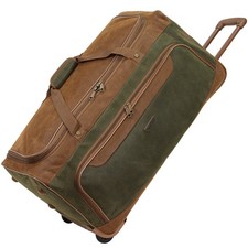 Rocklands® Lightweight Wheeled Holdall Trolley Suede Duffle Travel Bag - AR409