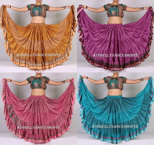 Silk sari skirt - sari,