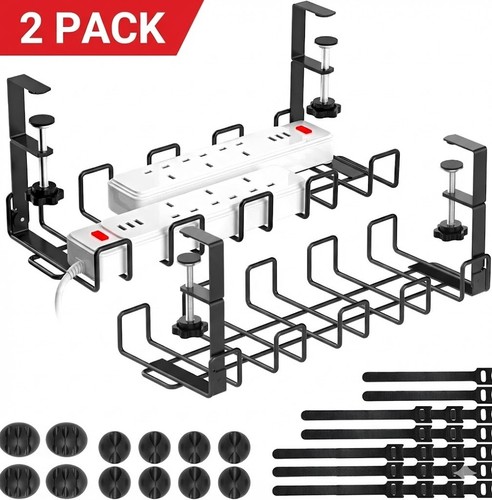 Under desk cable tray - under,
