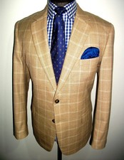 BROOK TAVERNER GOLD WOOL CHECK