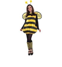 Ladies Darling Bumble Bee Costume Adults Bug Fancy Dress Outfit Insect 10/12