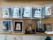 Mixed lot of 52 assorted thimbles, bone china, china & Pewter + I marble
