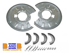 REAR DISC BRAKE BACK PLATES SHOES & FITTING KIT BMW E46 330i 330d A1094