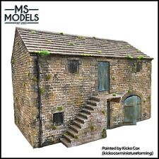 Stone Two Level Barn Building N/TT/OO/O TT:120 Gauge Scale Model Railway
