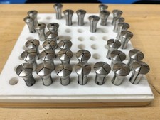 A set of Schaublin B8 collets