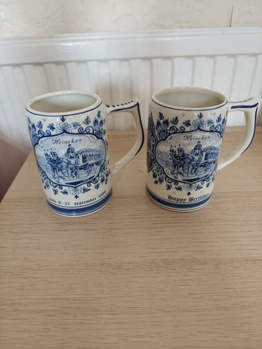 Pair vintage delft blue - delft,