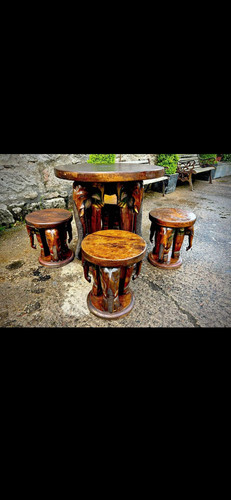 Antique hand carved solid - carved, wood
