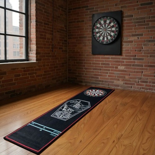 Dart mat with oche - mat,