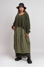 PRIVATSACHEN Lorbeer Khaki Helga Teddy Jumper O/S BNWT AW25