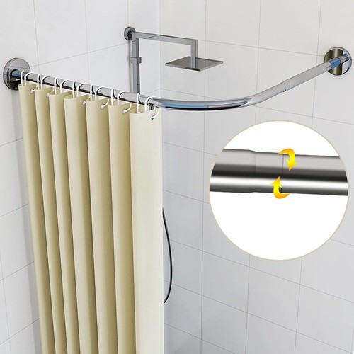 Curved shower curtain - curved,