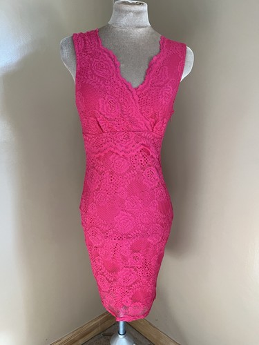 Lipsy bright pink bodycon - bright,