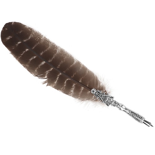 Vintage feather quill - feather, set