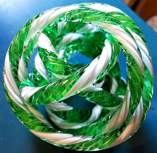 Vtg green white twisted - vtg, &