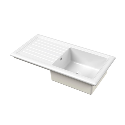 101cm inset counter - 101cm, single