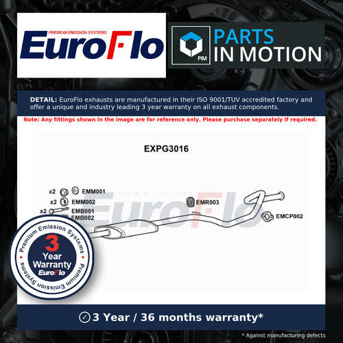 Exhaust centre box - exhaust,