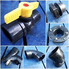 2 inch 55mm Solvent weld pipe fittings koi pond filter fish various kockney 