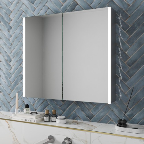Led aluminium mirror cabinet - mirror,