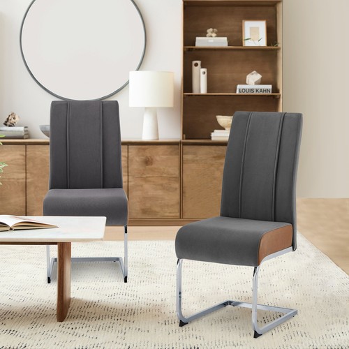 2pcs velvet dining chairs - velvet,