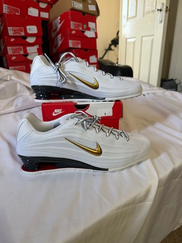 Nike shox white metallic - shox, white/metallic