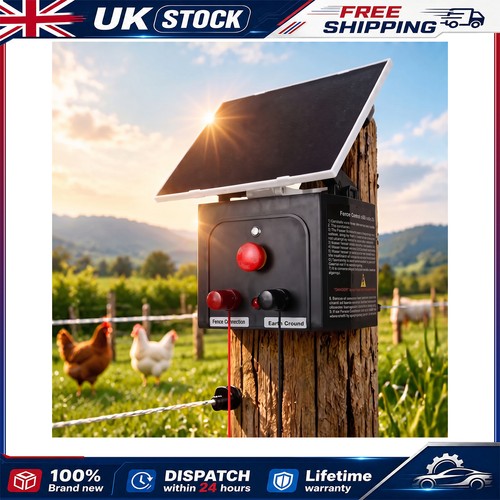 Solar electric fence energiser - electric,