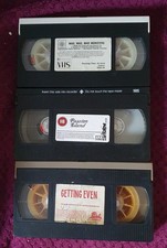 3x VHS pre cert rentals mouldy no sleeves or cases - Faulty