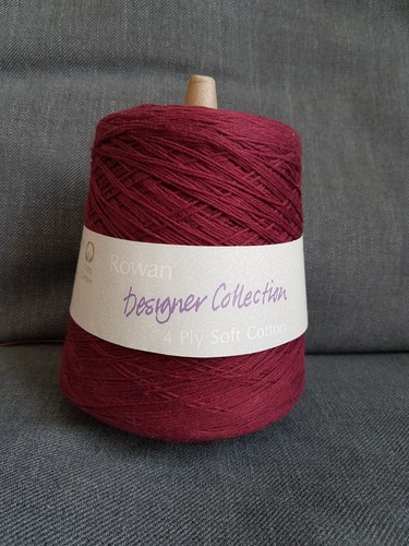 Cotton yarn cone burgundy - cotton,