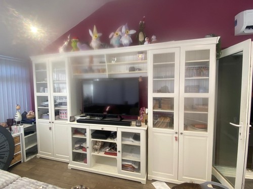 Ikea bookcases unit - tv, &